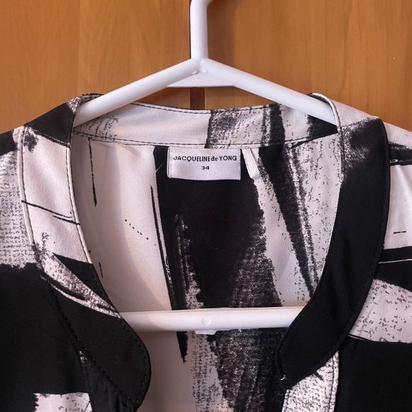 JDY Shirt Dress Black and White sz. 34 - Picture 3 of 11